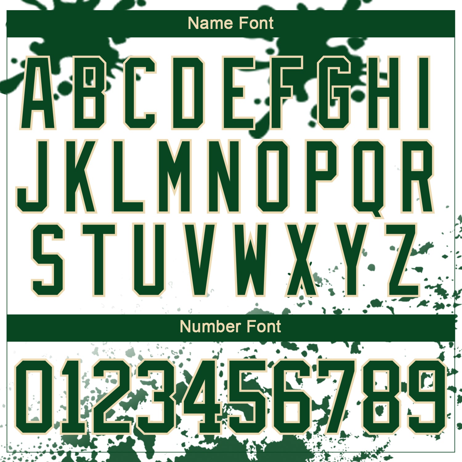 Custom Camo Green Black Cream-White Splash Hockey Lace Neck Jersey view 5