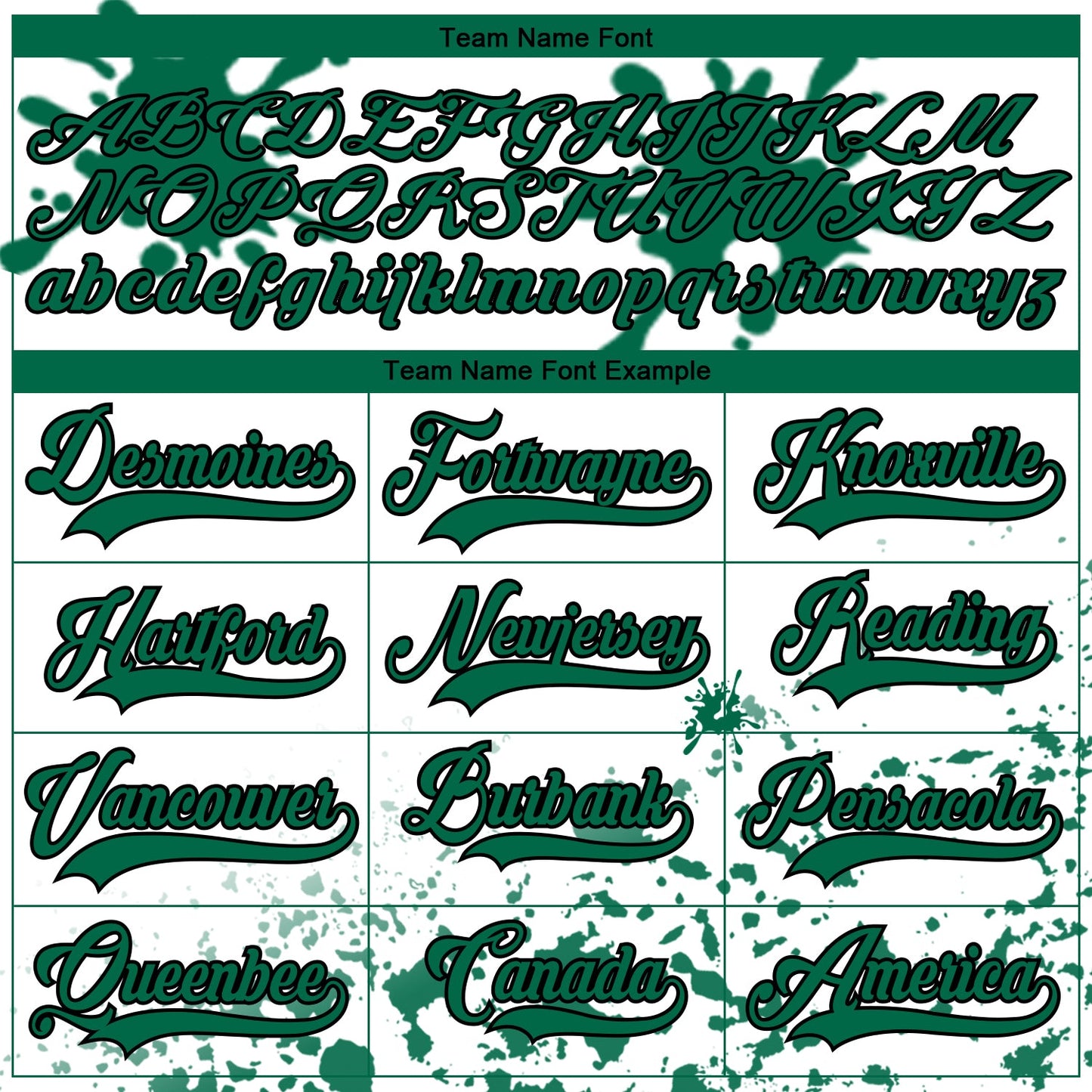 Custom Camo Kelly Green Black-White Splash Hockey Lace Neck Jersey view 4