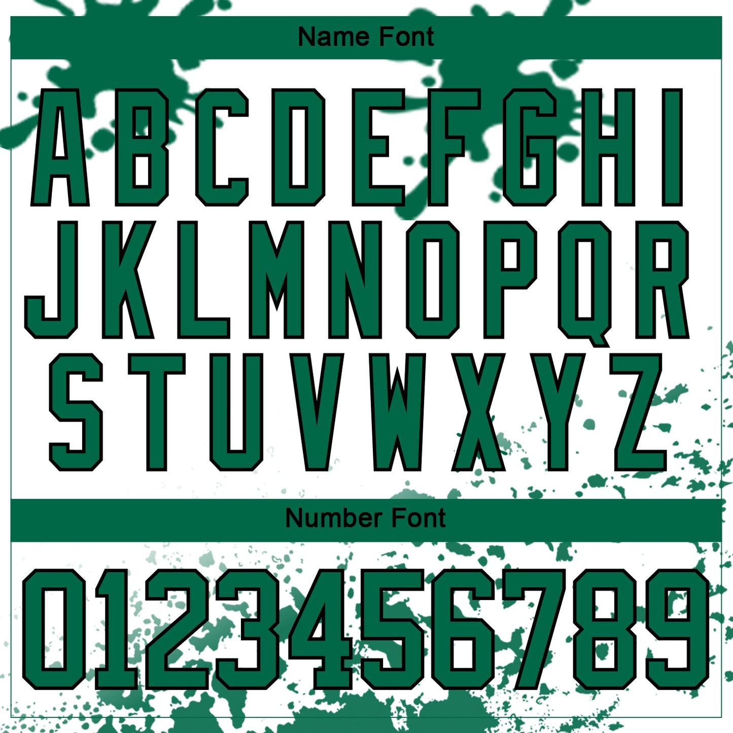 Custom Camo Kelly Green Black-White Splash Hockey Lace Neck Jersey view 5