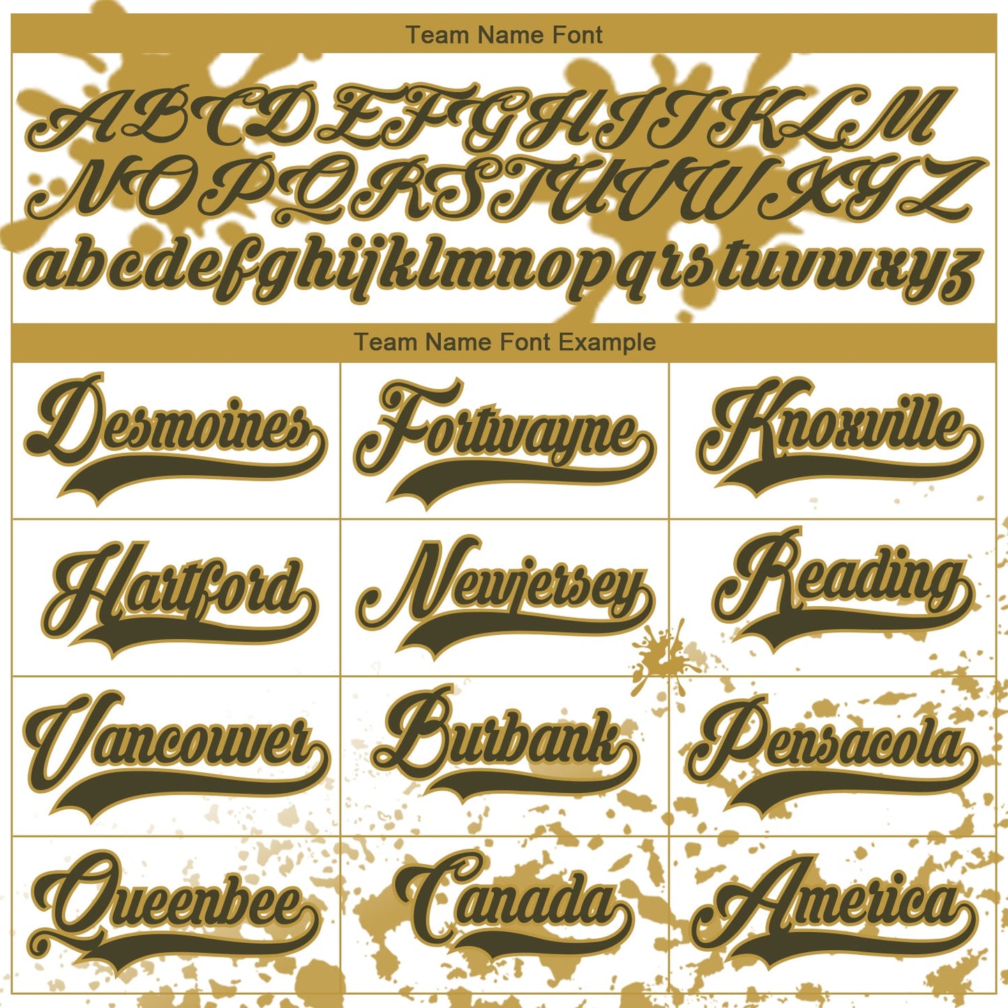 Custom Camo Olive Old Gold-White Splash Hockey Lace Neck Jersey view 4