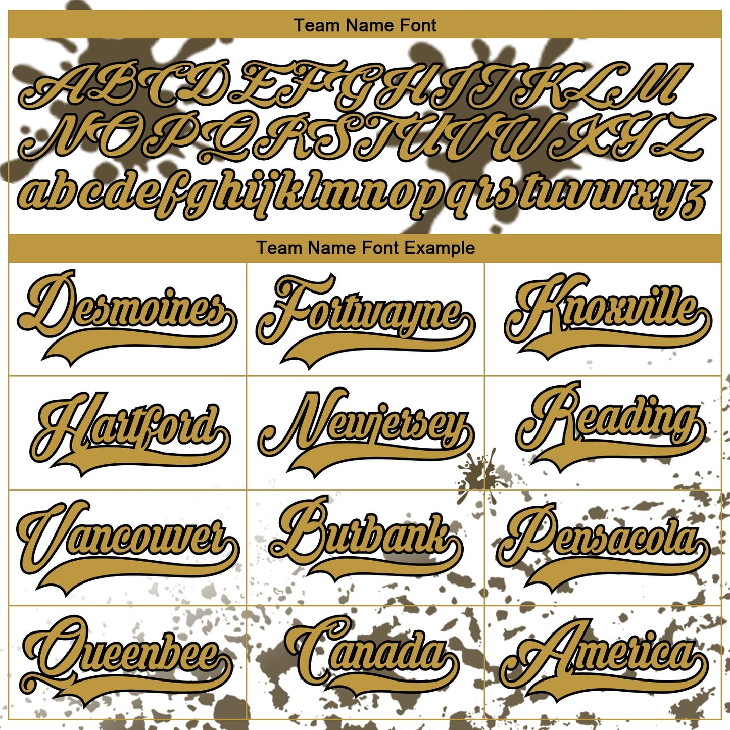 Custom Camo Old Gold Olive Black-White Splash Hockey Lace Neck Jersey view 4