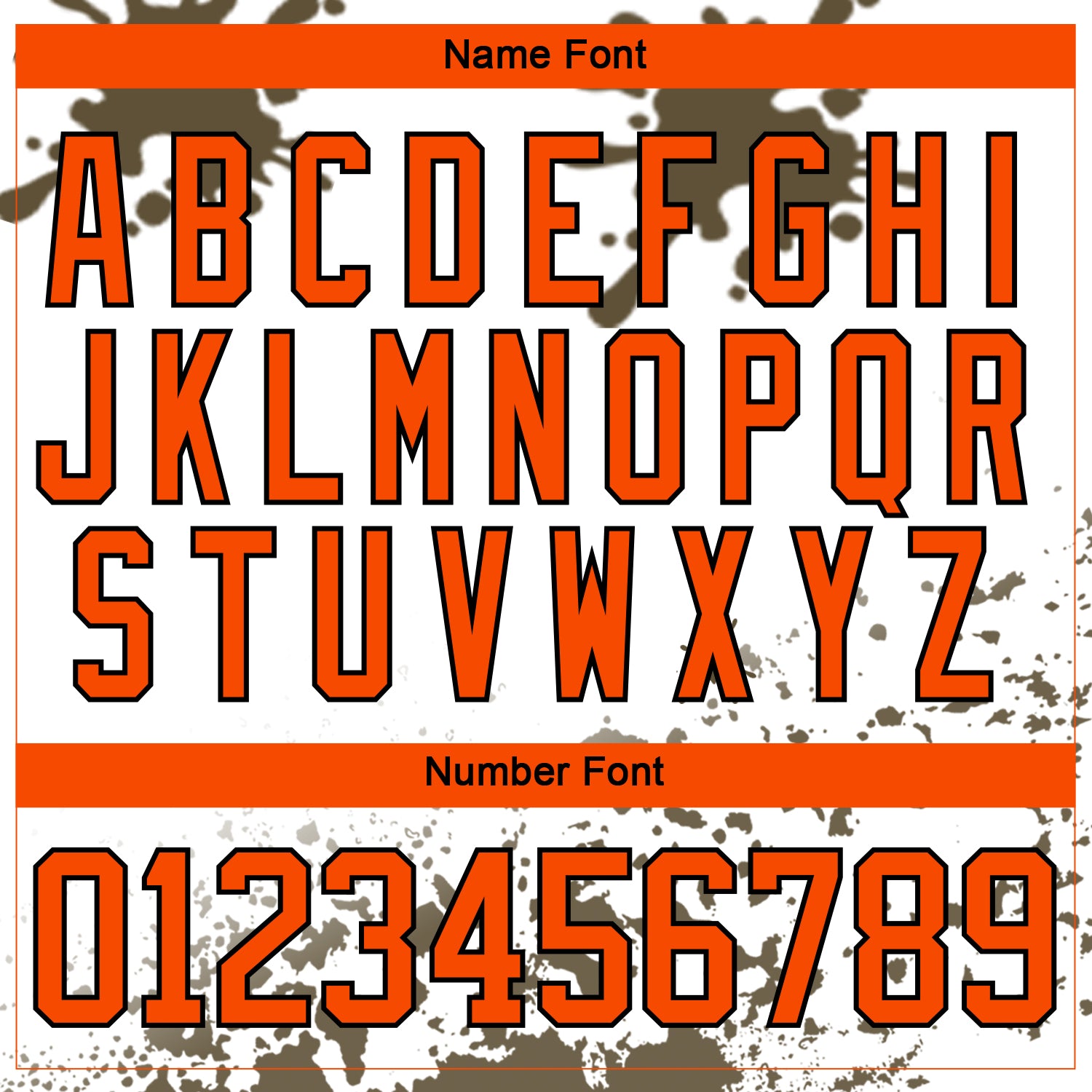 Custom Camo Orange Olive Black-White Splash Hockey Lace Neck Jersey view 5