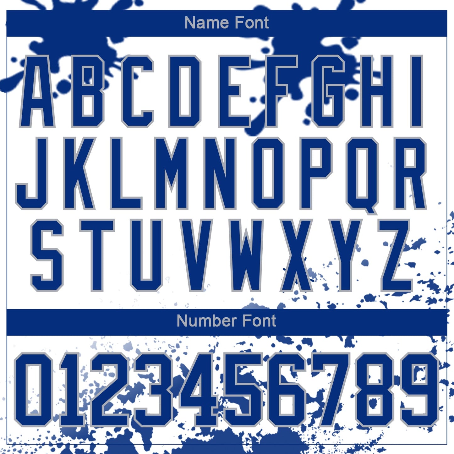 Custom Camo Royal Gray-White Splash Hockey Lace Neck Jersey view 5