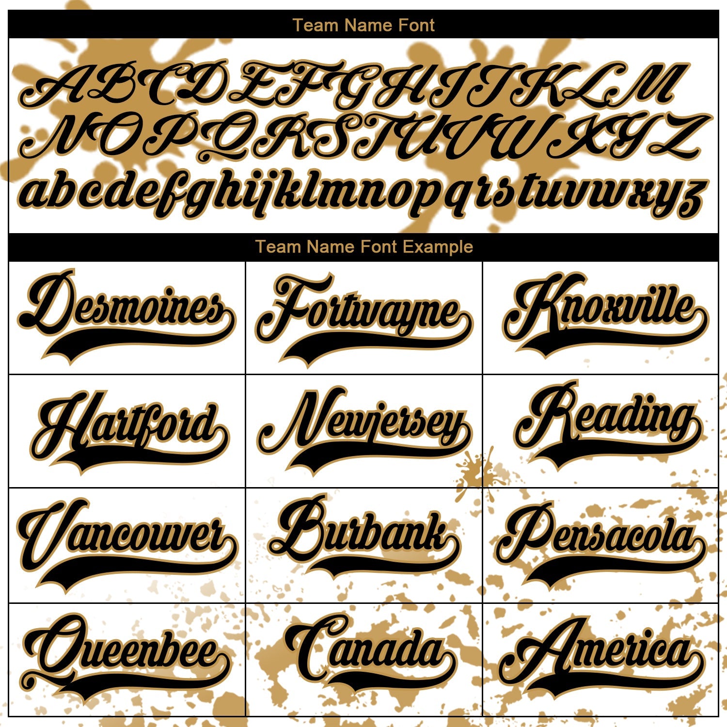 Custom Camo Black Old Gold-White Splash Hockey Lace Neck Jersey view 4