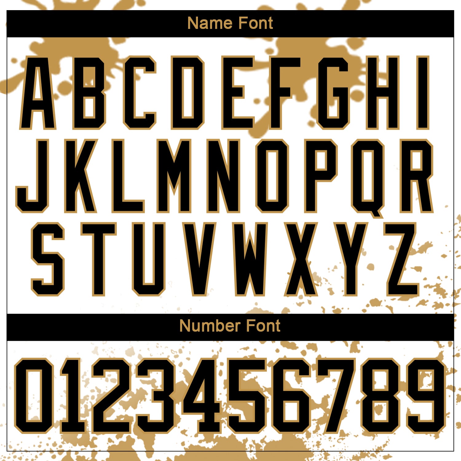 Custom Camo Black Old Gold-White Splash Hockey Lace Neck Jersey view 5