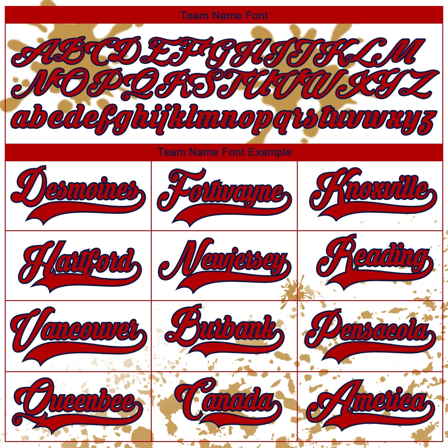 Custom Camo Red Old Gold Navy-White Splash Hockey Lace Neck Jersey view 4