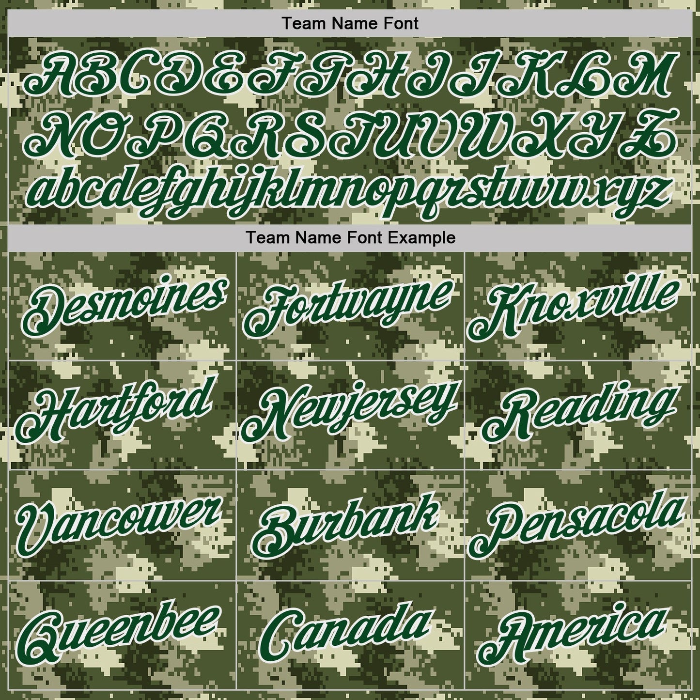 Custom Camo Green-White Woodland Forest Digital Camouflage Pixel Salute To Service Performance T-Shirt view 3