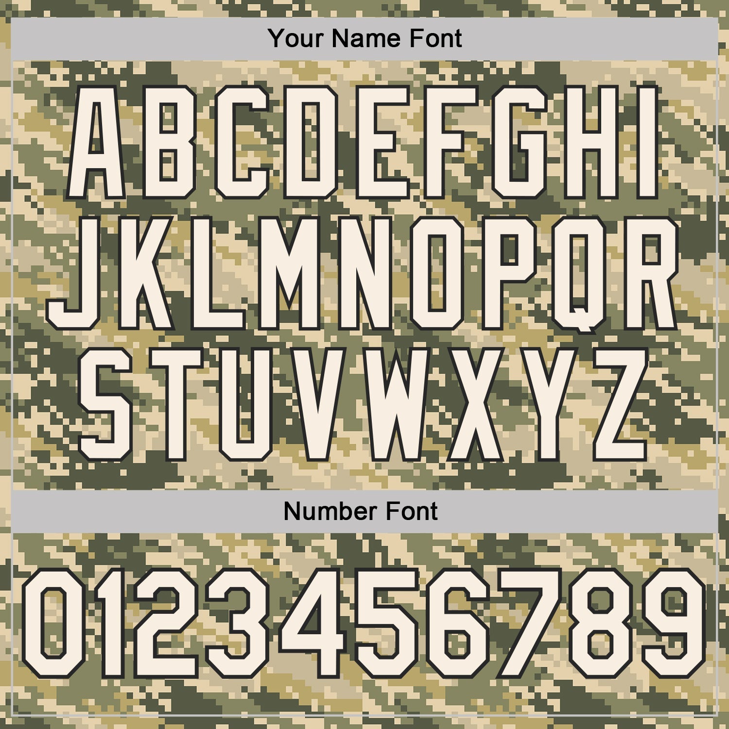 Custom Camo Cream-Black Desert Digital Camouflage Pixel Salute To Service Performance T-Shirt view 4