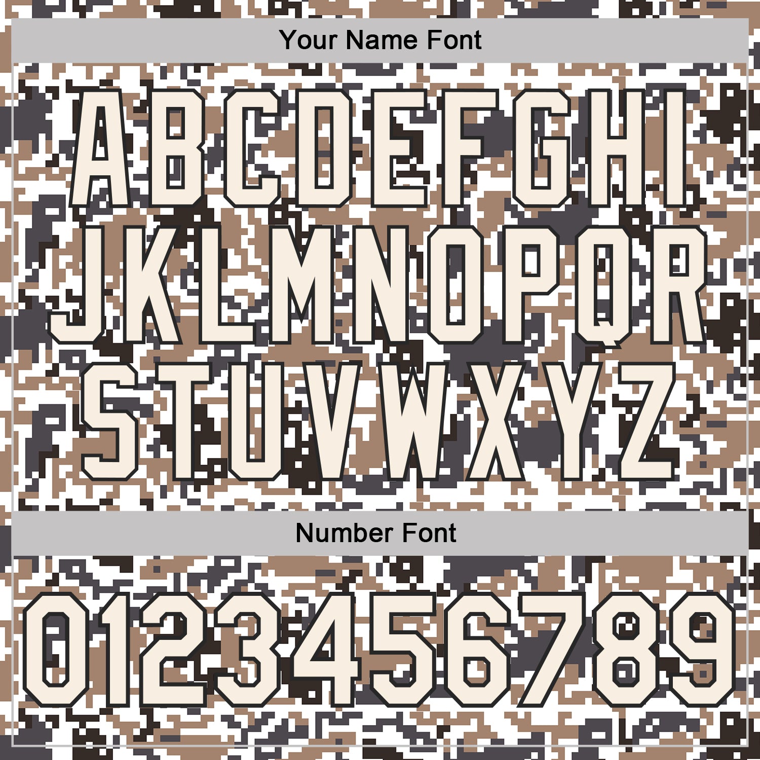 Custom Camo Cream-Black Urban Digital Camouflage Salute To Service Performance T-Shirt view 4