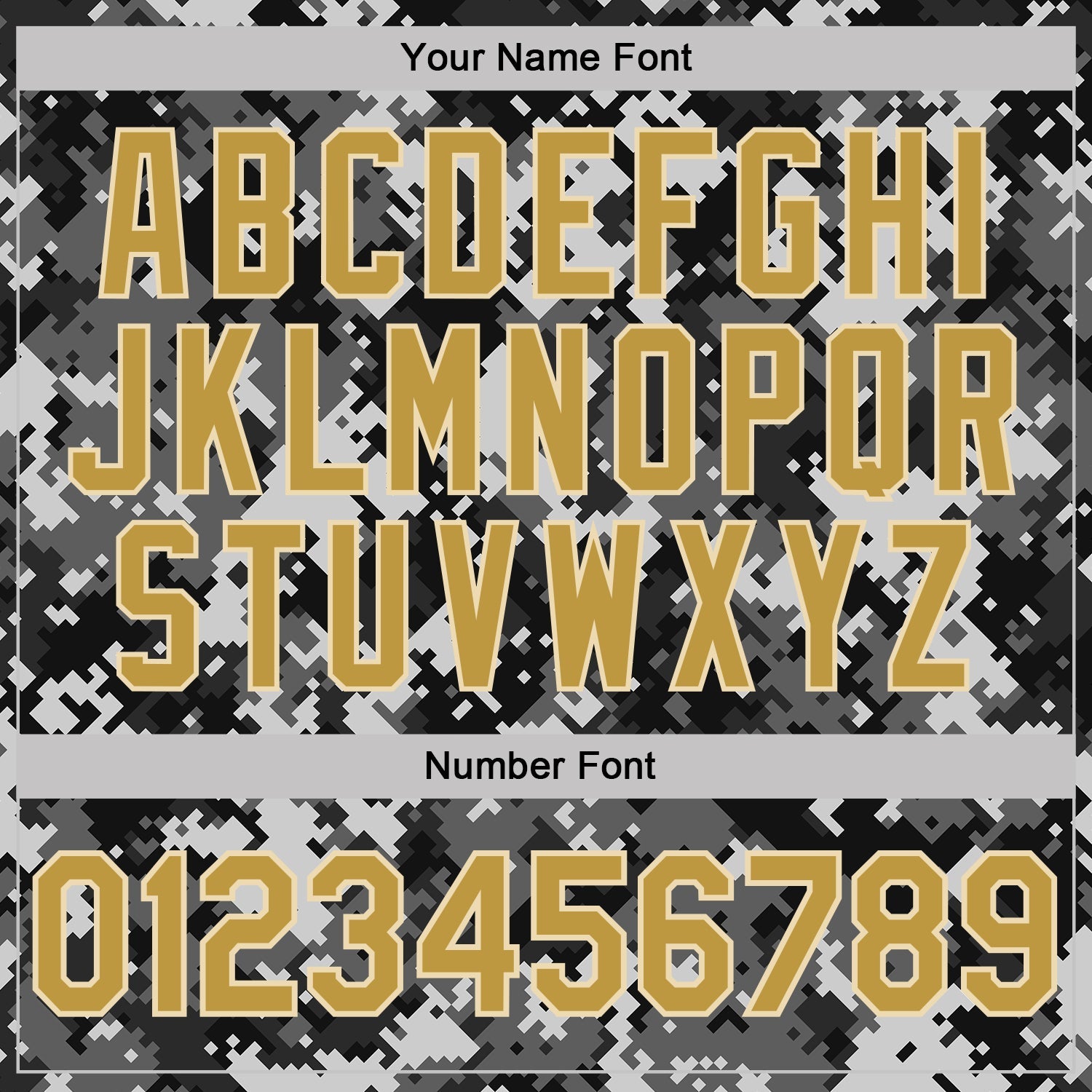 Custom Camo Old Gold-Cream Urban Digital Camouflage Pixel Salute To Service Performance T-Shirt view 4