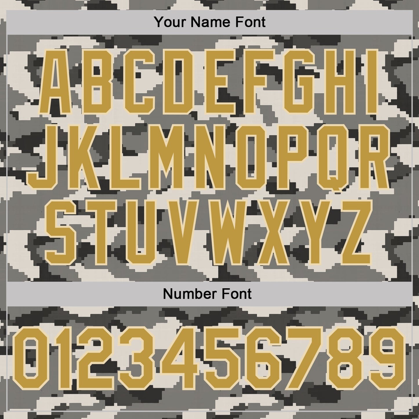 Custom Camo Old Gold-Cream Urban Digital Camouflage Pixel Salute To Service Performance T-Shirt view 4