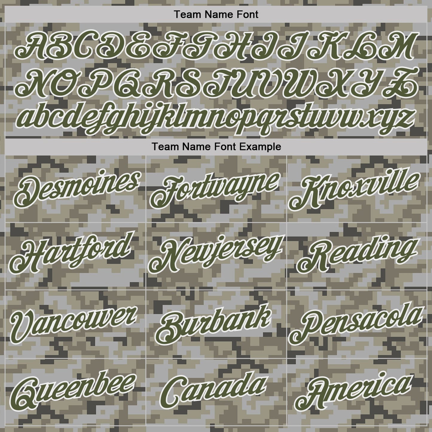 Custom Camo Olive-White Urban Digital Camouflage Pixel Salute To Service Performance T-Shirt view 3