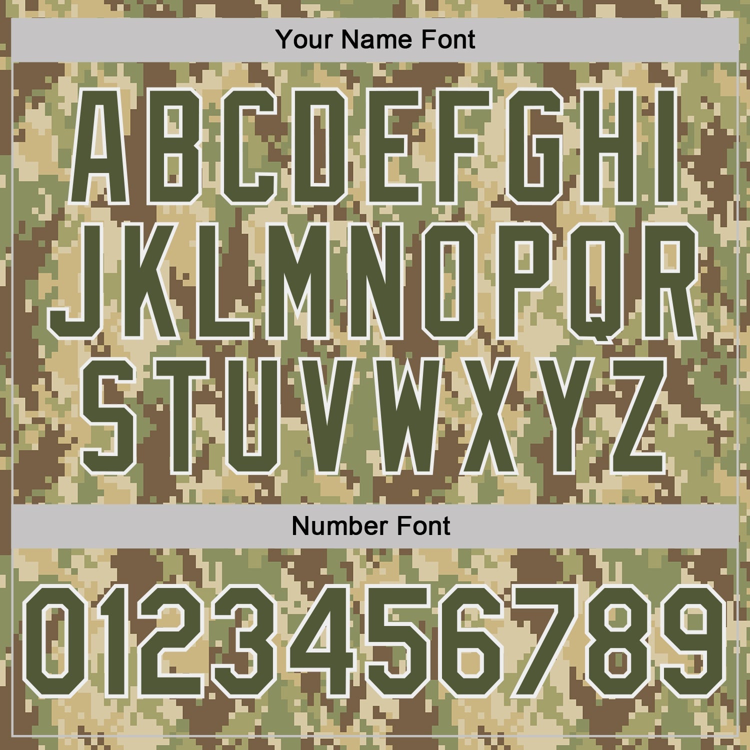 Custom Camo Olive-White Woodland Forest Digital Camouflage Pixel Salute To Service Performance T-Shirt view 4