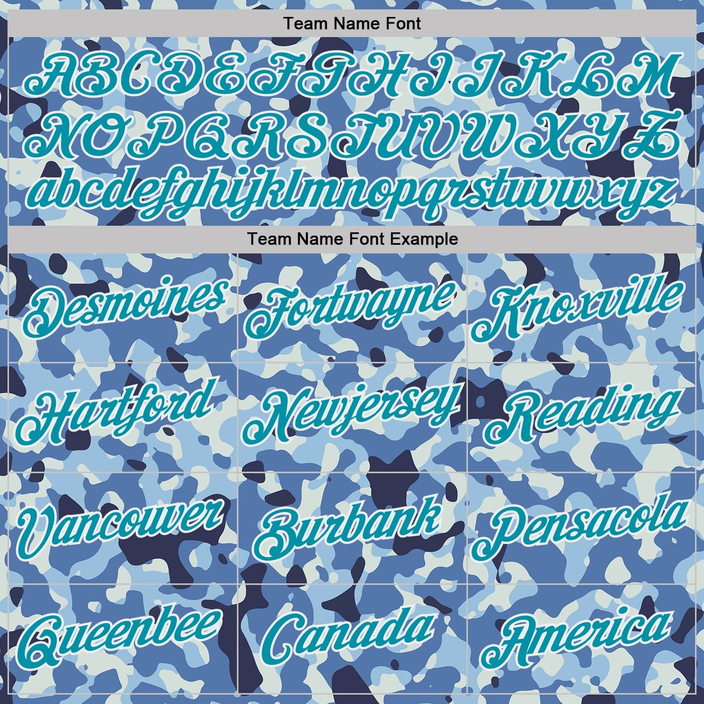 Custom Camo Teal-White Ocean Digital Camouflage Pixel Salute To Service Performance T-Shirt view 3