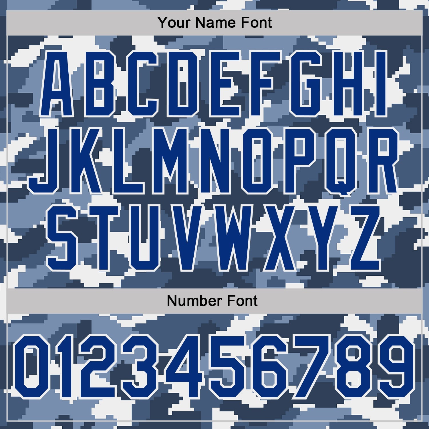 Custom Camo Royal-White Digital Camouflage Pixel Salute To Service Performance T-Shirt view 4