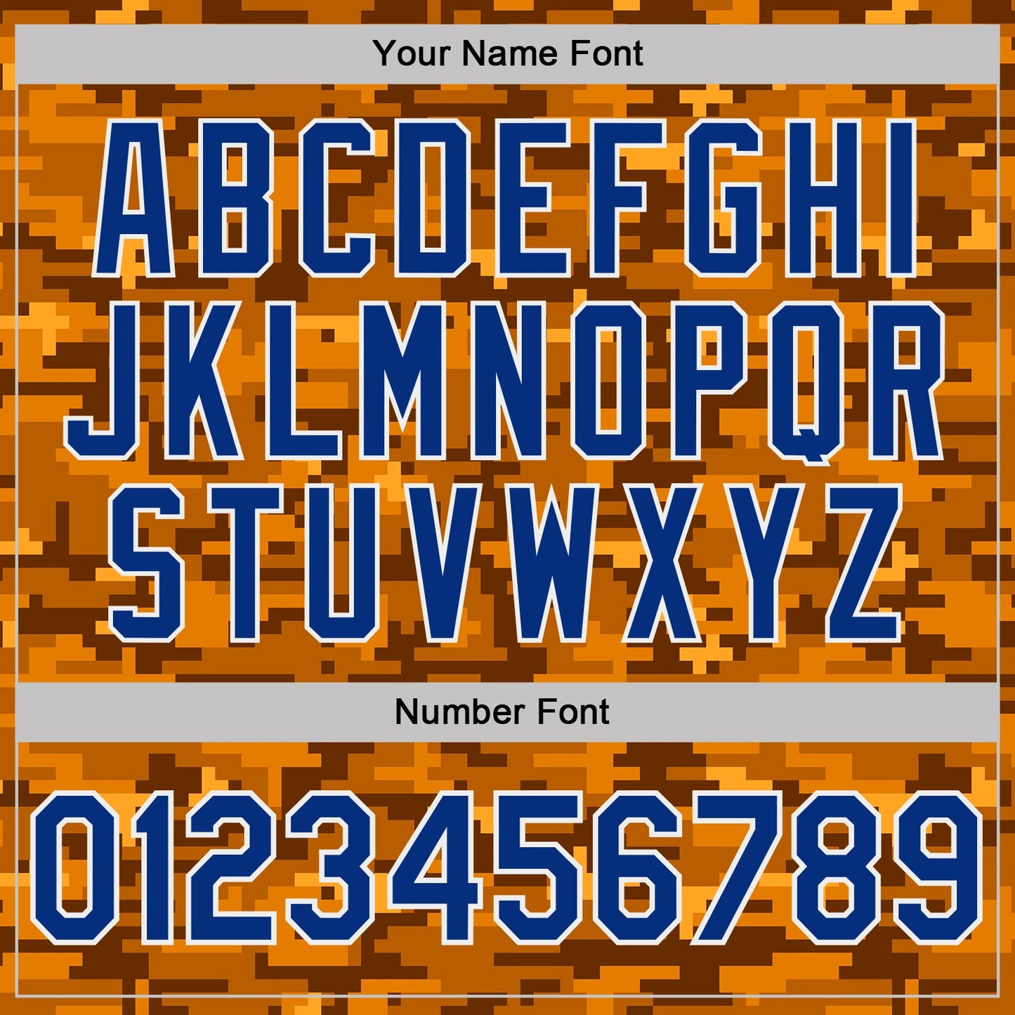 Custom Camo Royal-White Digital Camouflage Pixel Salute To Service Performance T-Shirt view 4