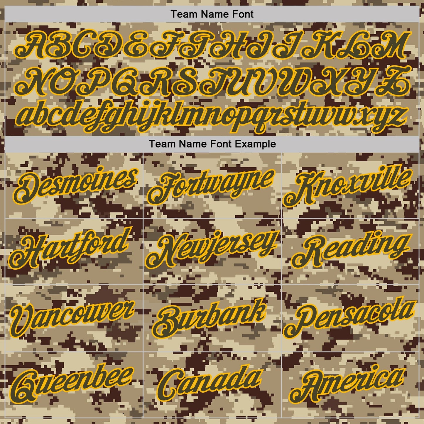 Custom Camo Olive-Gold Desert Digital Camouflage Pixel Salute To Service Performance T-Shirt view 3