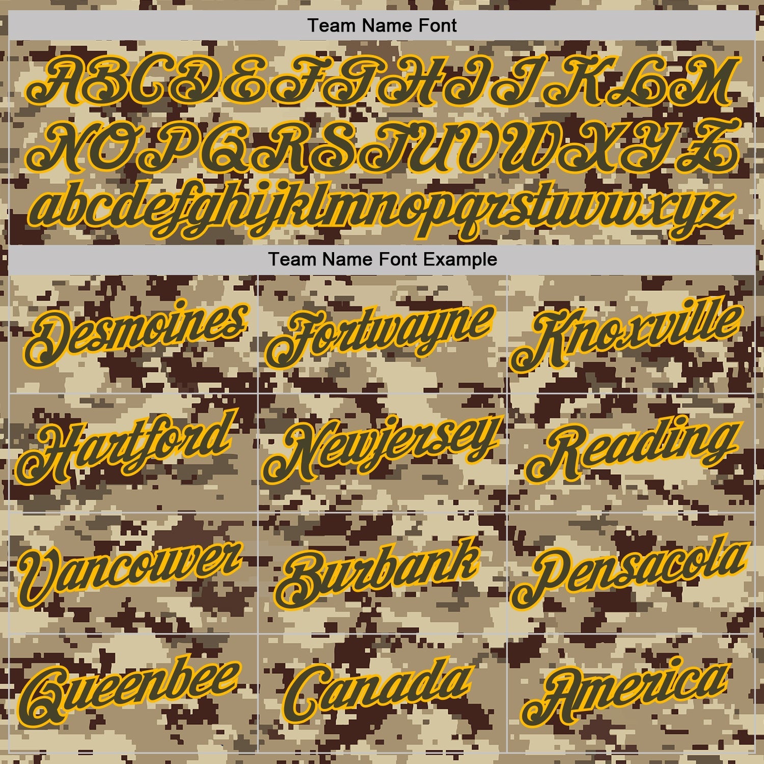 Custom Camo Olive-Gold Desert Digital Camouflage Pixel Salute To Service Performance T-Shirt view 3