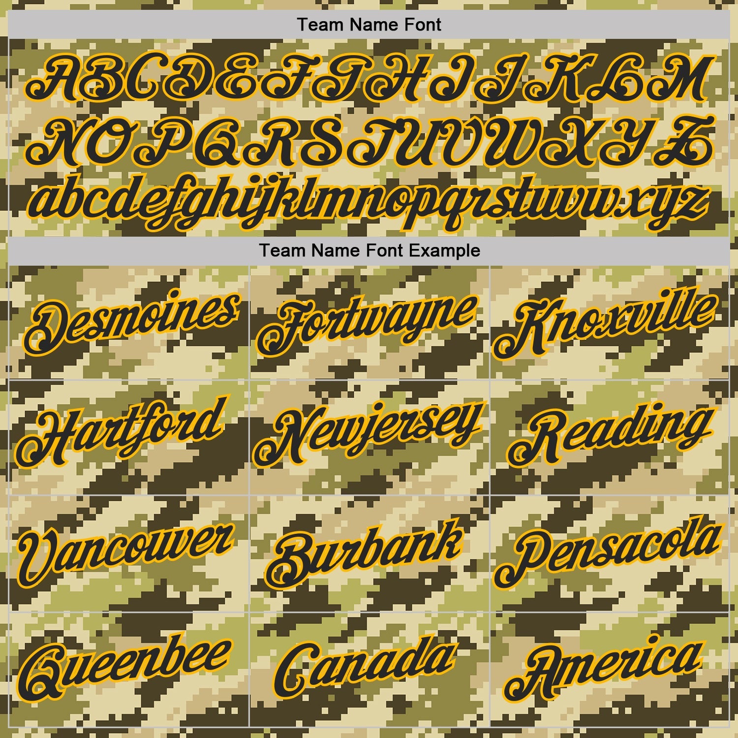 Custom Camo Black-Gold Desert Digital Camouflage Pixel Salute To Service Performance T-Shirt view 3