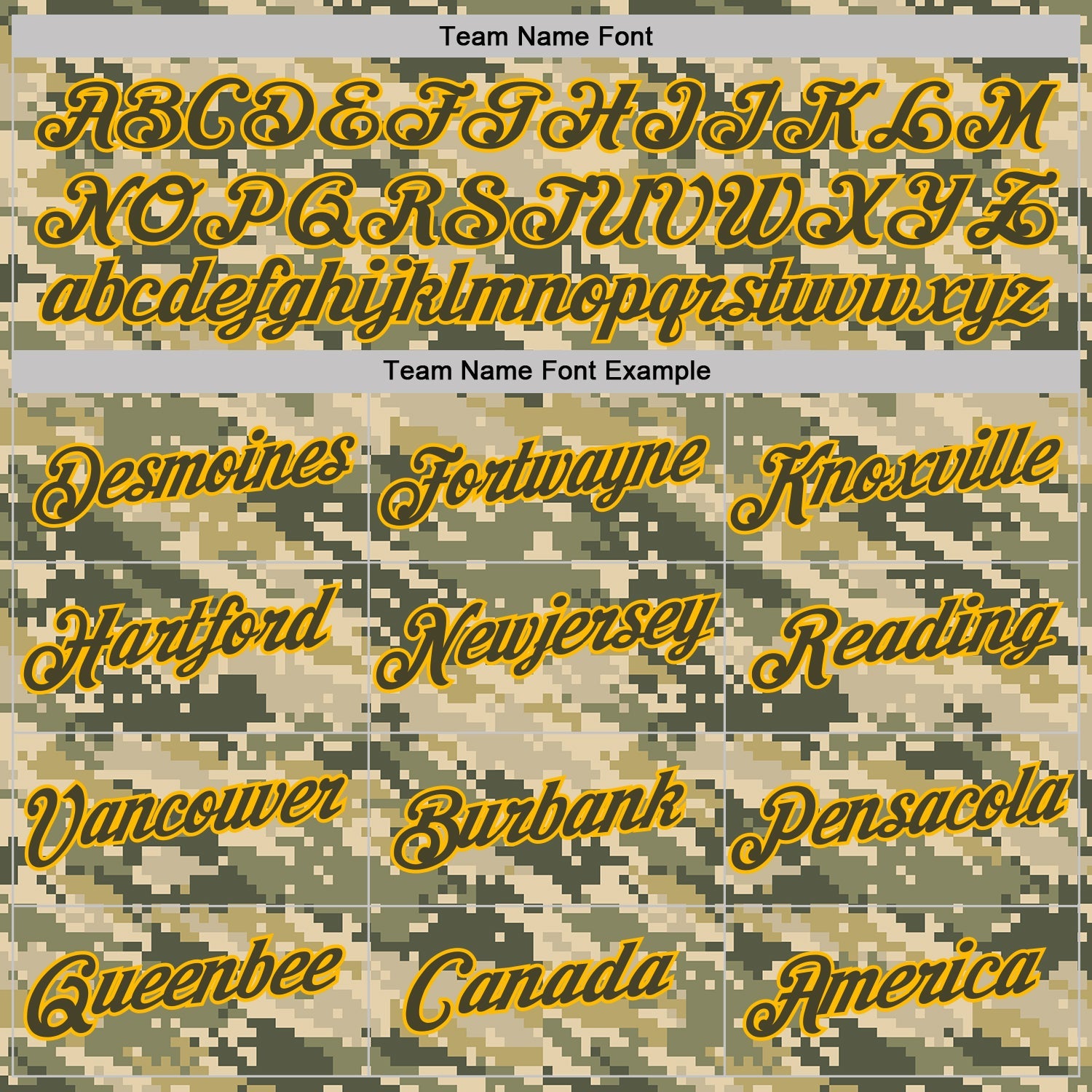 Custom Camo Olive-Gold Desert Digital Camouflage Pixel Salute To Service Performance T-Shirt view 3