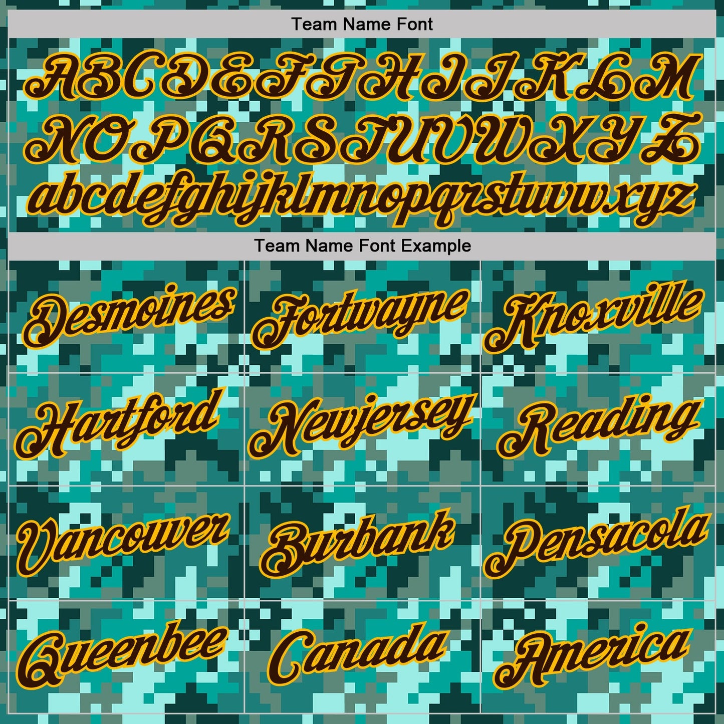 Custom Camo Brown-Gold Ocean Digital Camouflage Pixel Salute To Service Performance T-Shirt view 3
