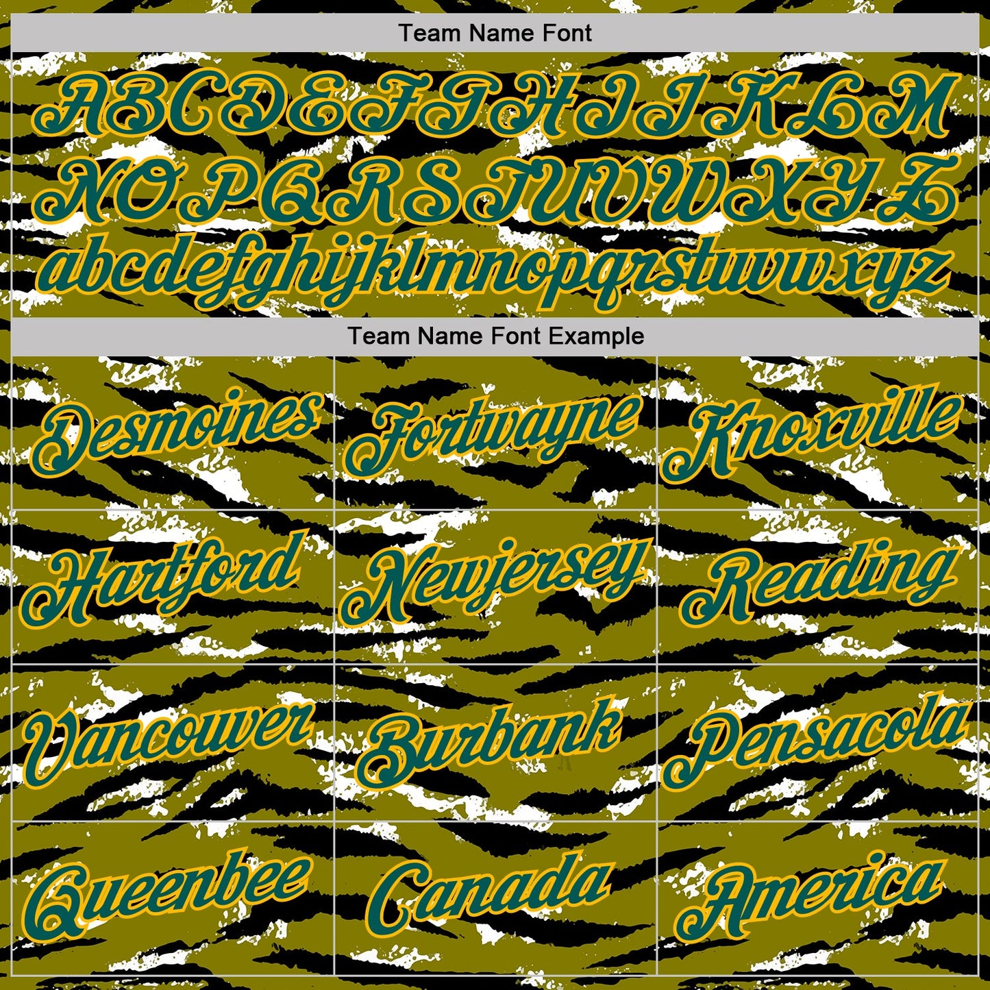 Custom Camo Midnight Green-Gold Tiger Stripe Camouflage Salute To Service Performance T-Shirt view 3