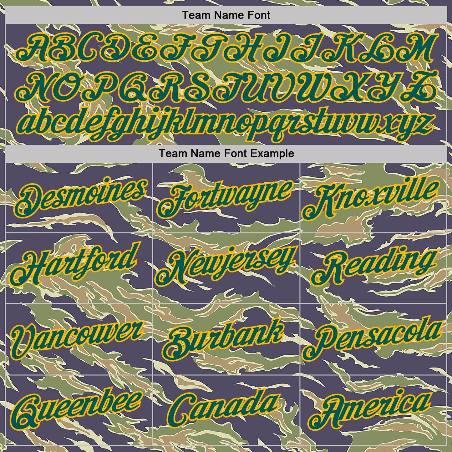 Custom Camo Midnight Green-Gold Tiger Stripe Camouflage Salute To Service Performance T-Shirt view 3