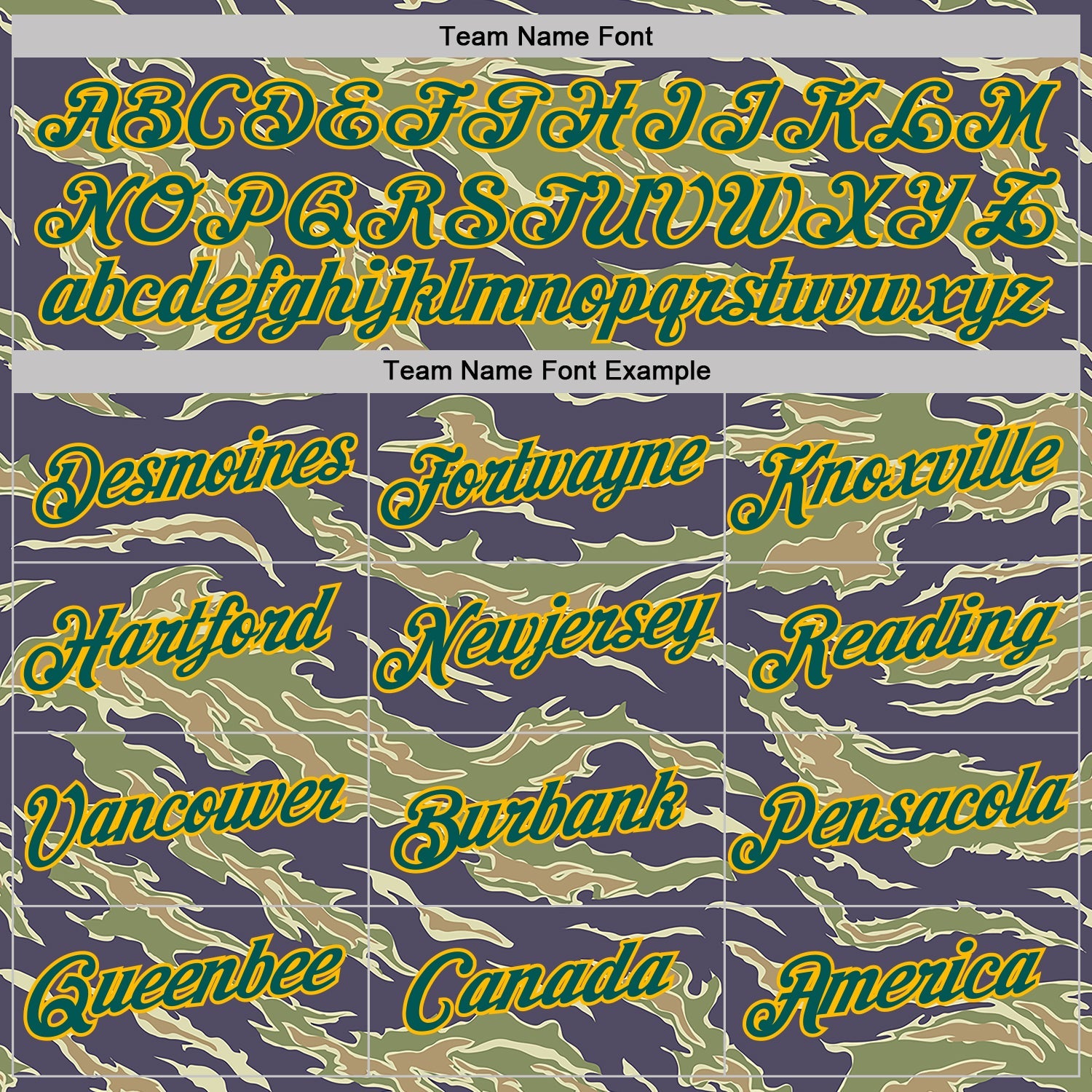 Custom Camo Midnight Green-Gold Tiger Stripe Camouflage Salute To Service Performance T-Shirt view 3