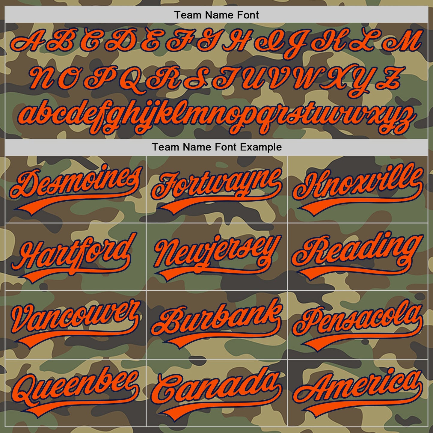 Custom Camo Orange-Navy Authentic Salute To Service Baseball Jersey view 4