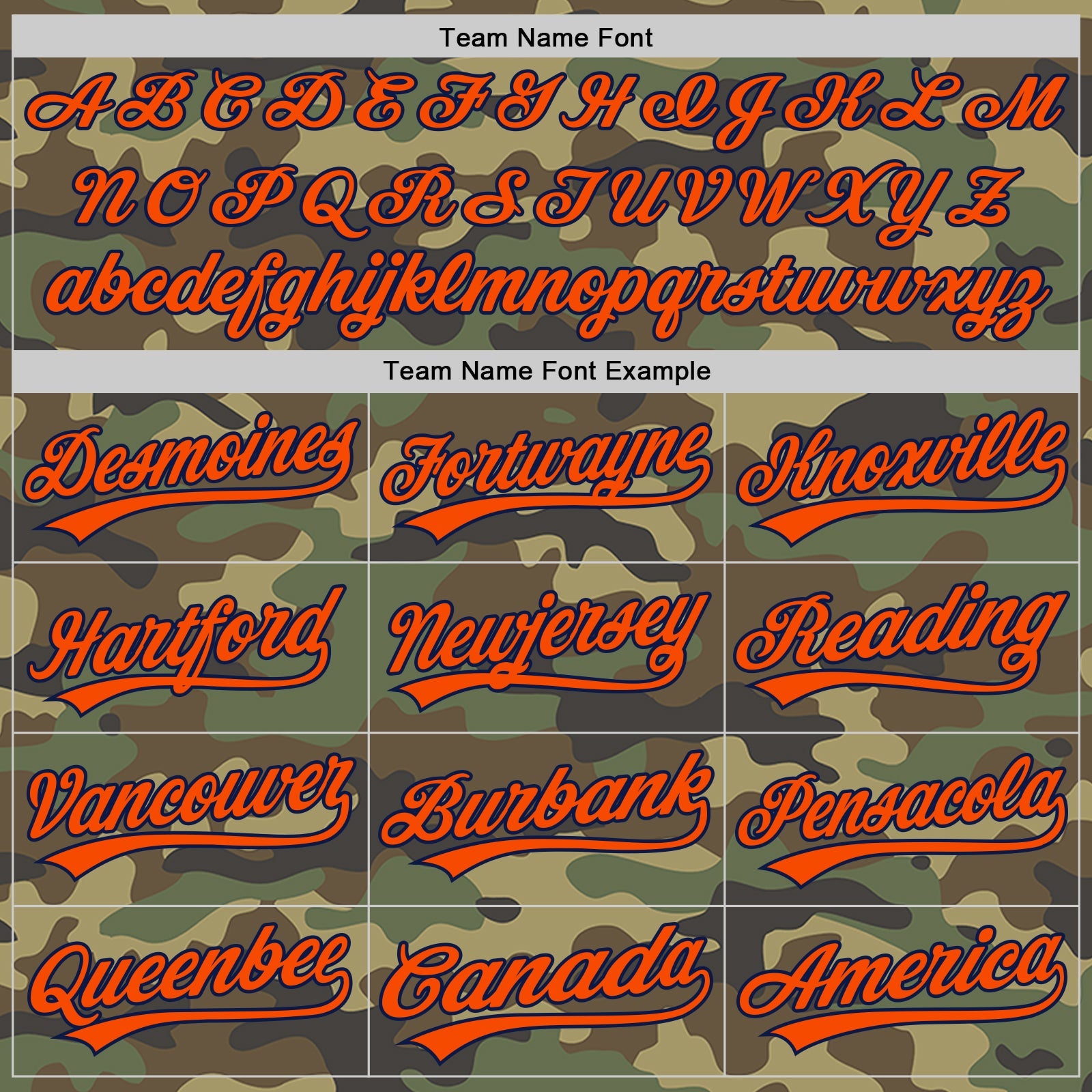 Custom Camo Orange-Navy Authentic Salute To Service Baseball Jersey view 4
