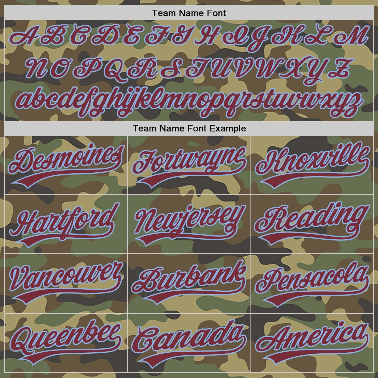 Custom Camo Burgundy-Light Blue Authentic Salute To Service Baseball Jersey view 4