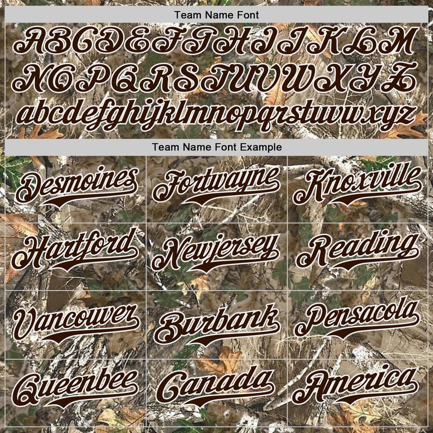 Custom Camo Brown-White Woodland Forest Camouflage Authentic Salute To Service Baseball Jersey view 4