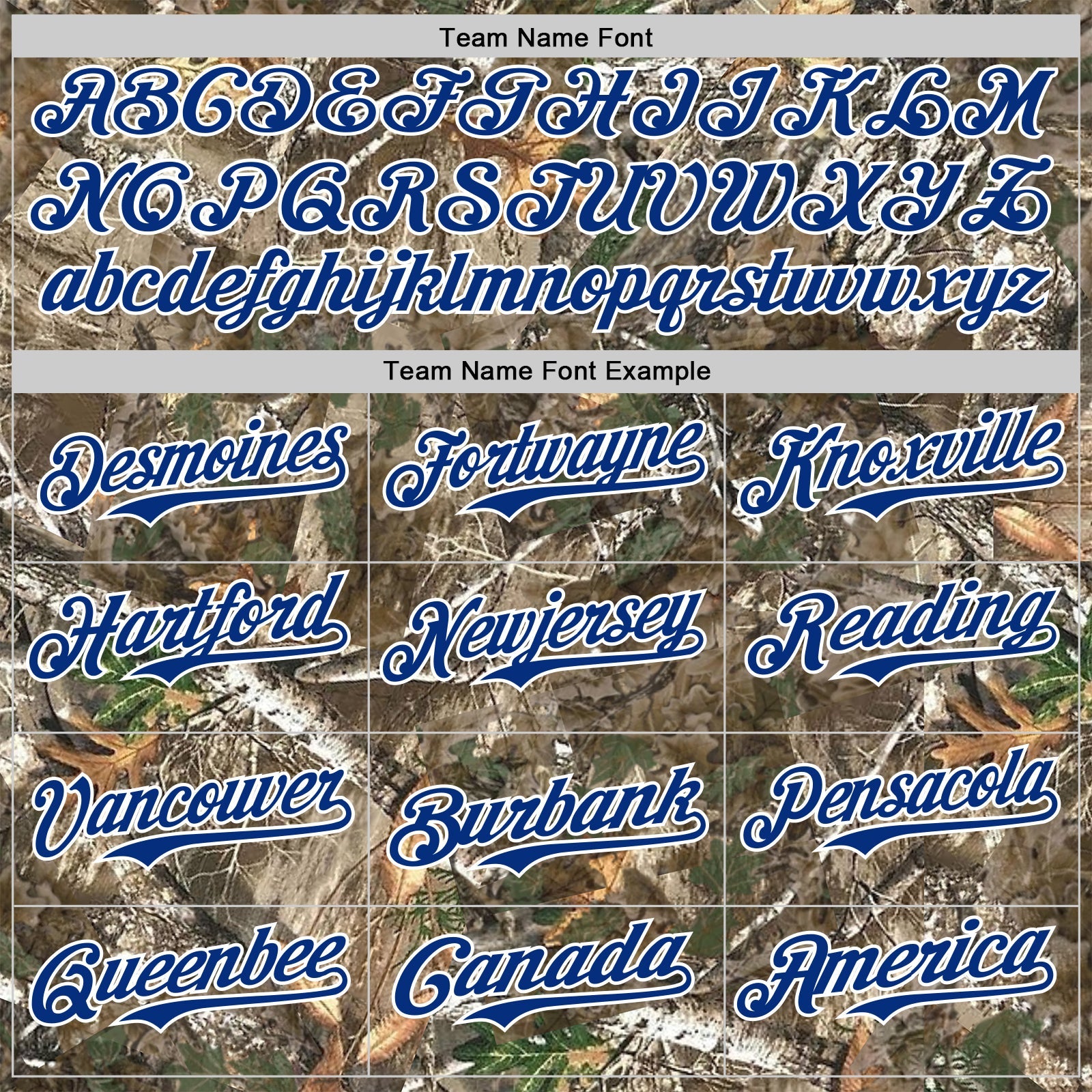 Custom Camo White-Royal Woodland Forest Camouflage Authentic Salute To Service Baseball Jersey view 4