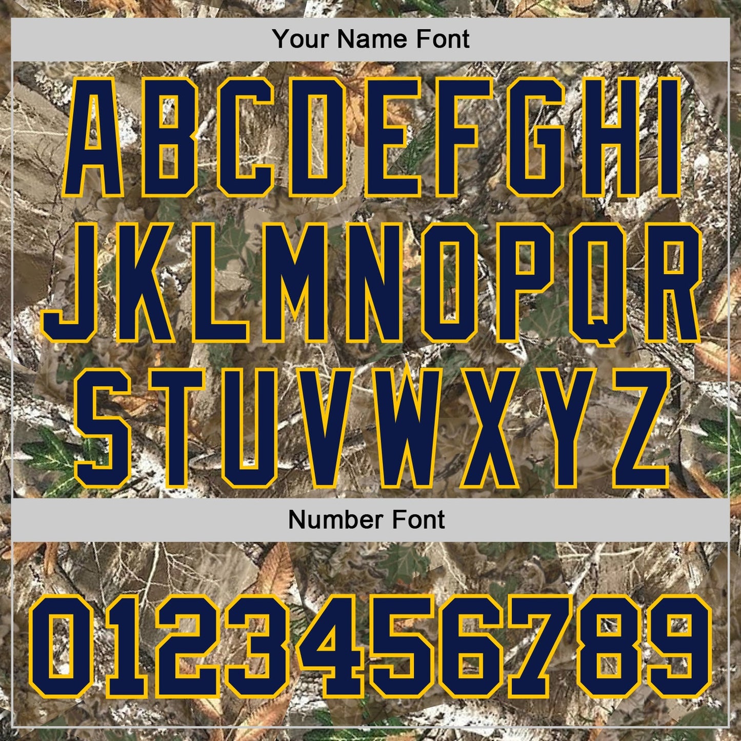 Custom Camo Navy-Yellow Woodland Forest Camouflage Authentic Salute To Service Baseball Jersey view 5