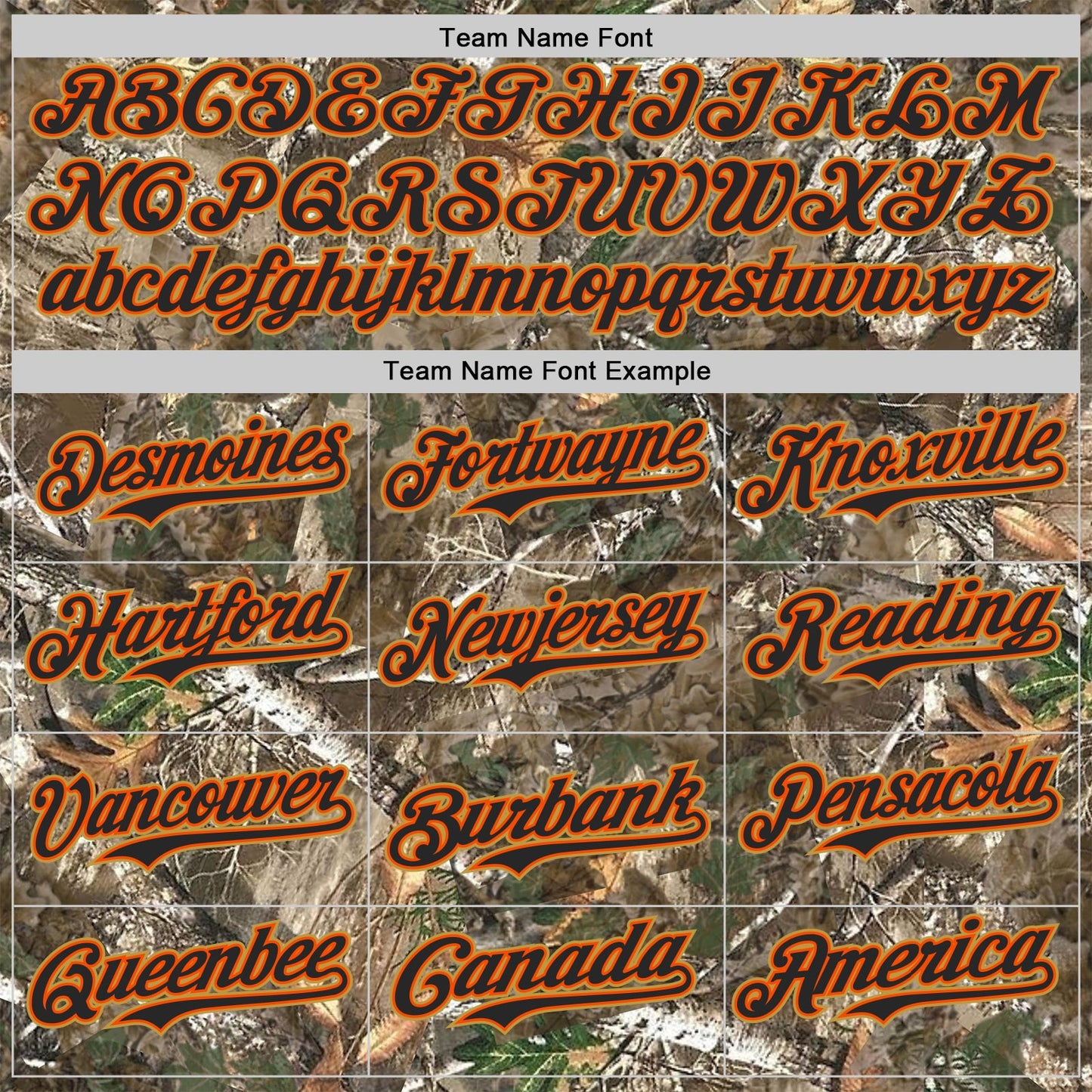 Custom Camo Black Orange-Old Gold Woodland Forest Camouflage Authentic Salute To Service Baseball Jersey view 4