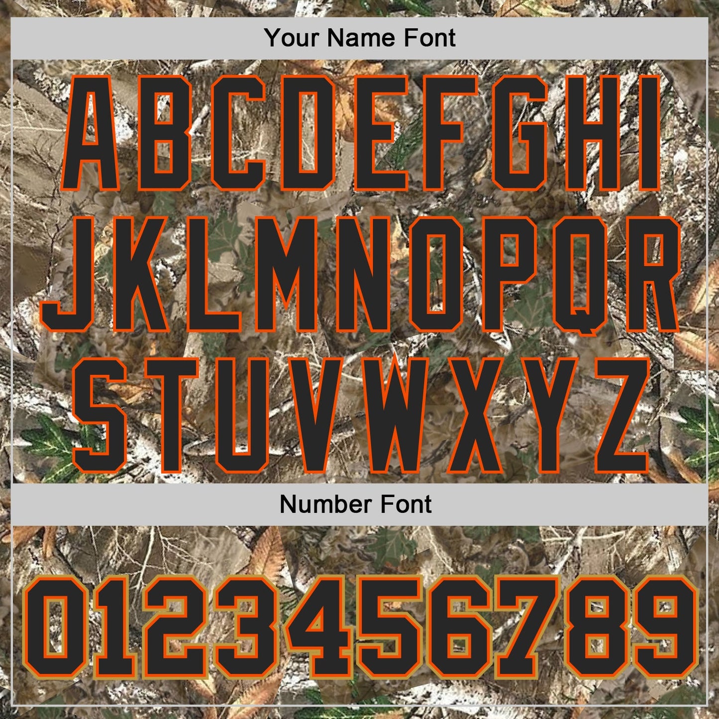Custom Camo Black Orange-Old Gold Woodland Forest Camouflage Authentic Salute To Service Baseball Jersey view 5