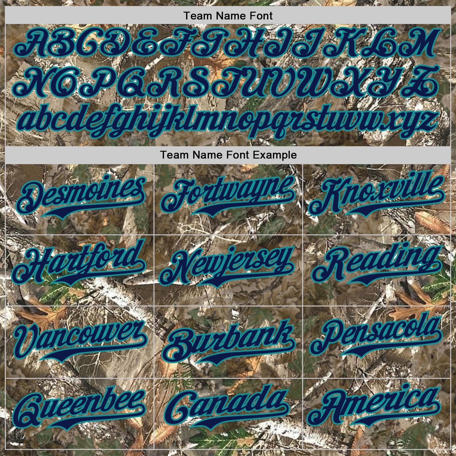 Custom Camo Navy-Teal Woodland Forest Camouflage Authentic Salute To Service Baseball Jersey view 4