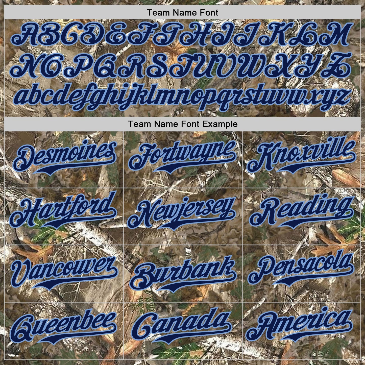 Custom Camo Navy-Powder Blue Woodland Forest Camouflage Authentic Salute To Service Baseball Jersey view 4