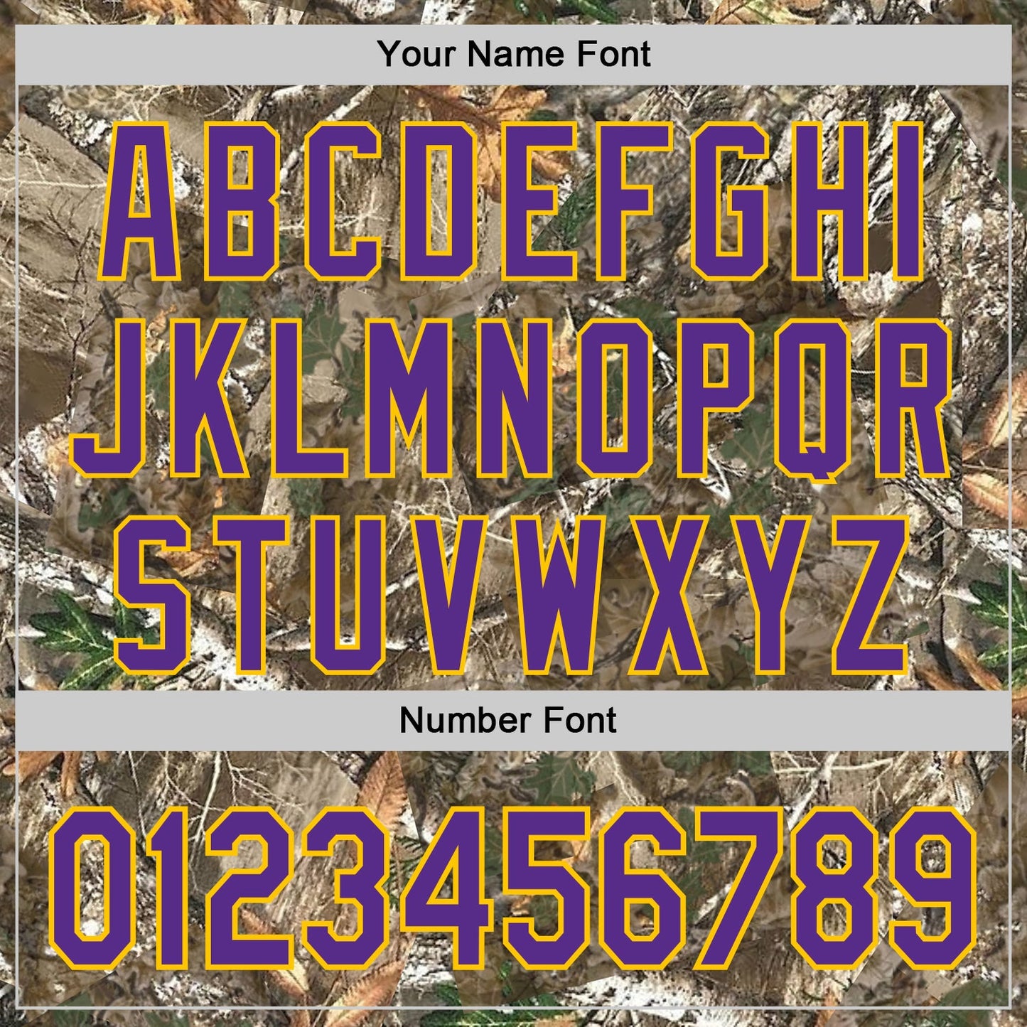 Custom Camo Purple-Yellow Woodland Forest Camouflage Authentic Salute To Service Baseball Jersey view 5