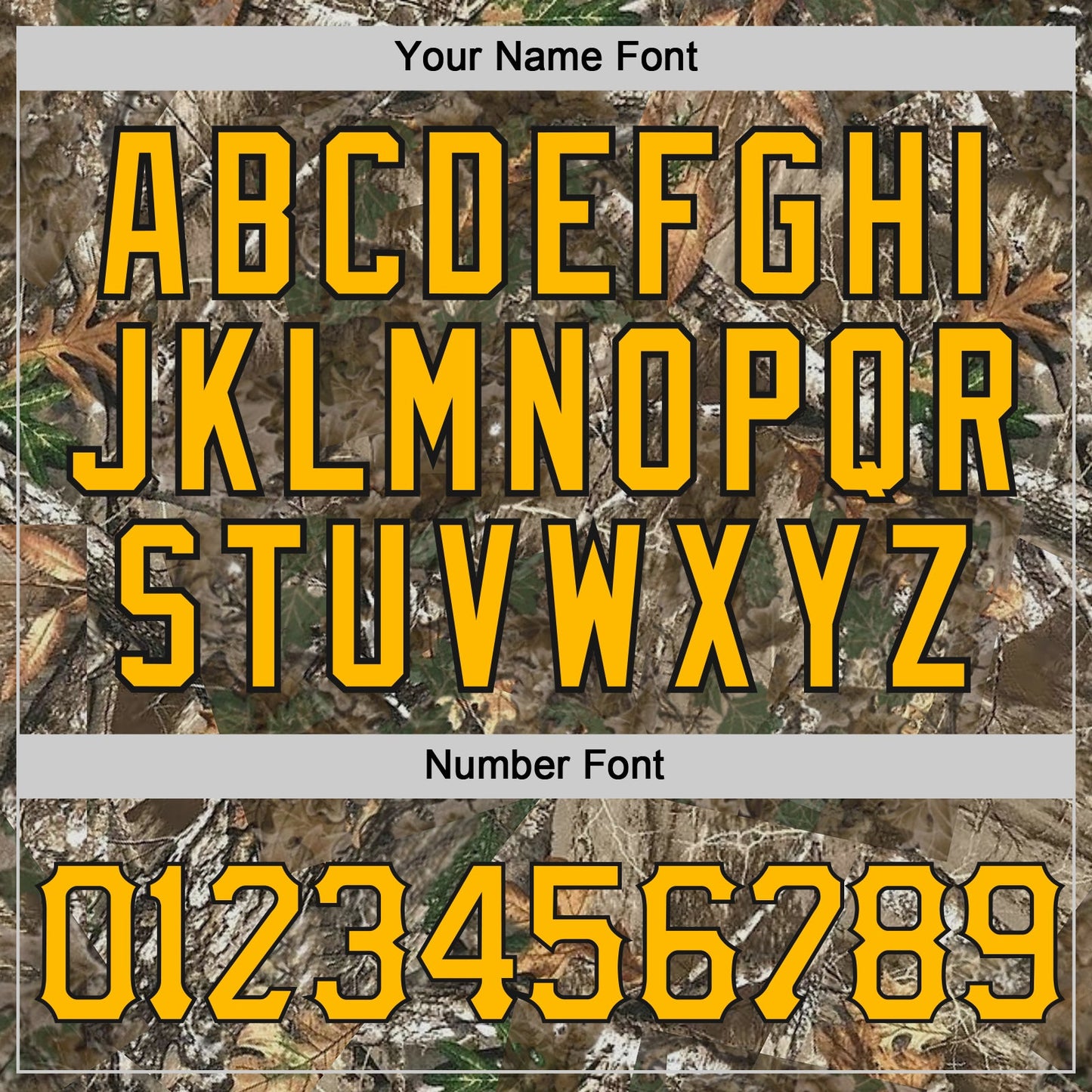 Custom Camo Gold-Black Woodland Forest Camouflage Authentic Salute To Service Baseball Jersey view 5
