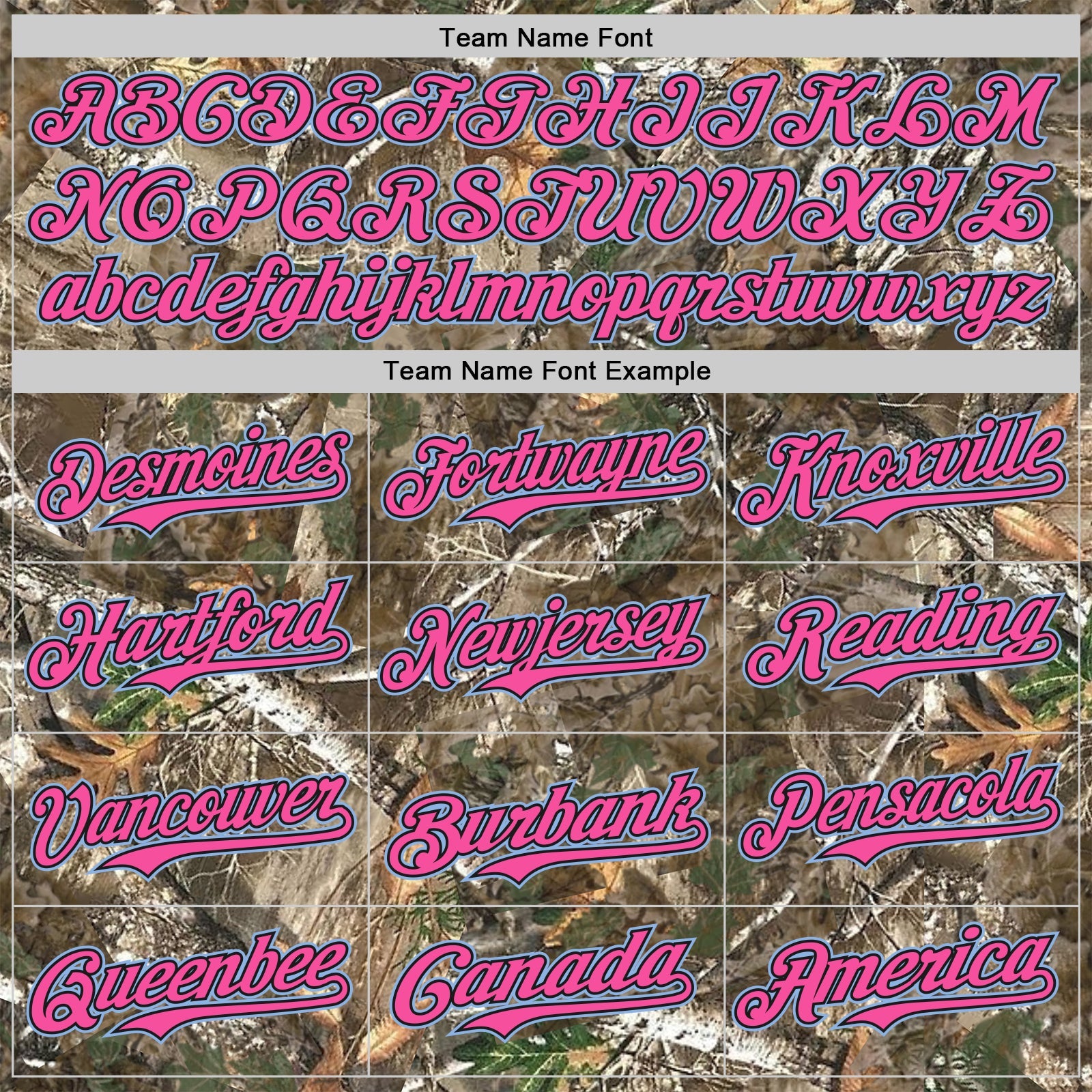 Custom Camo Light Blue Black-Pink Woodland Forest Camouflage Authentic Salute To Service Baseball Jersey view 4