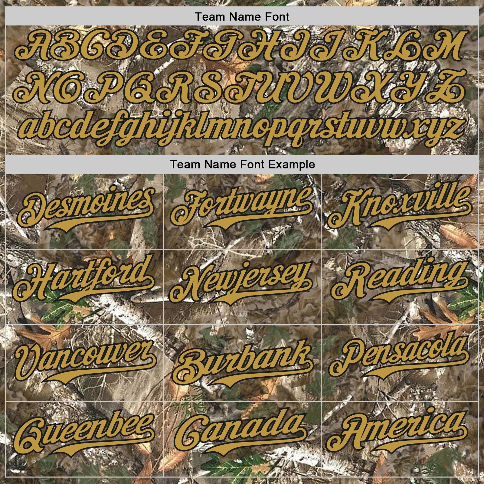 Custom Camo Old Gold-Black Woodland Forest Camouflage Authentic Salute To Service Baseball Jersey view 4