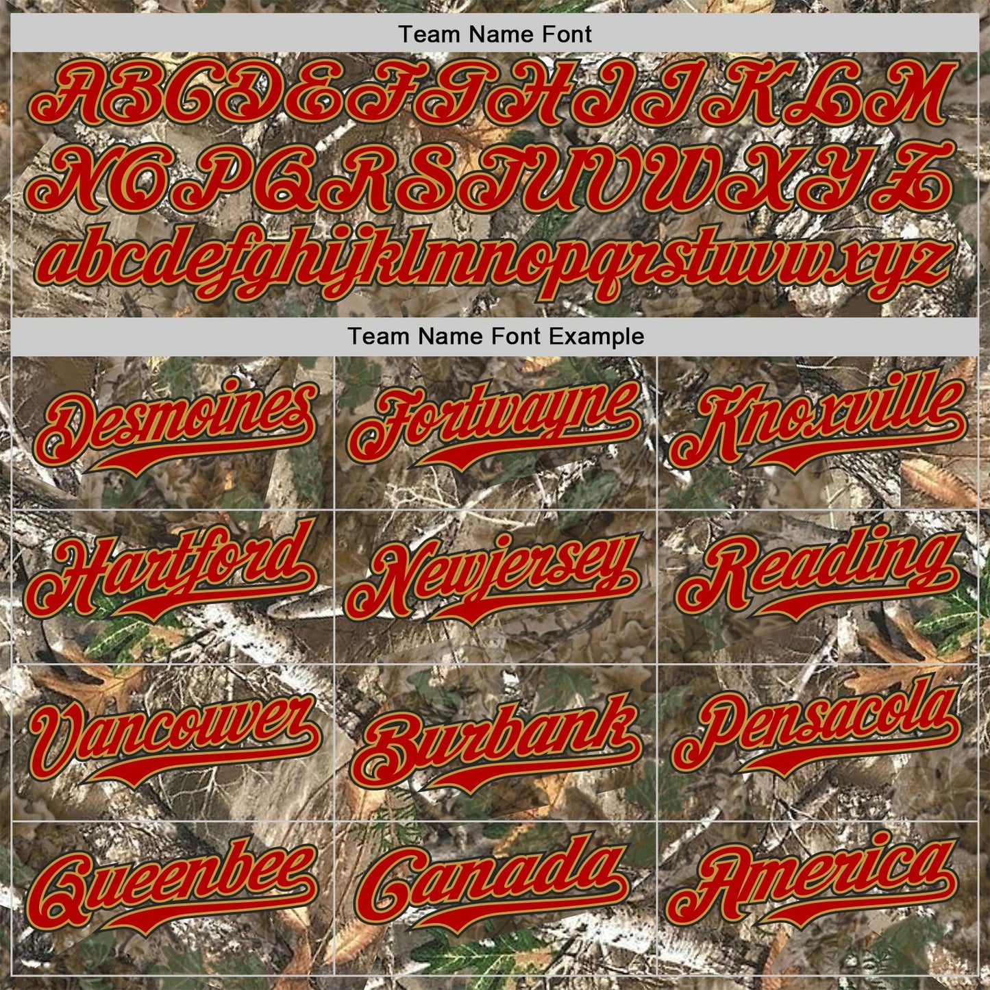 Custom Camo Red Old Gold-Black Woodland Forest Camouflage Authentic Salute To Service Baseball Jersey view 4