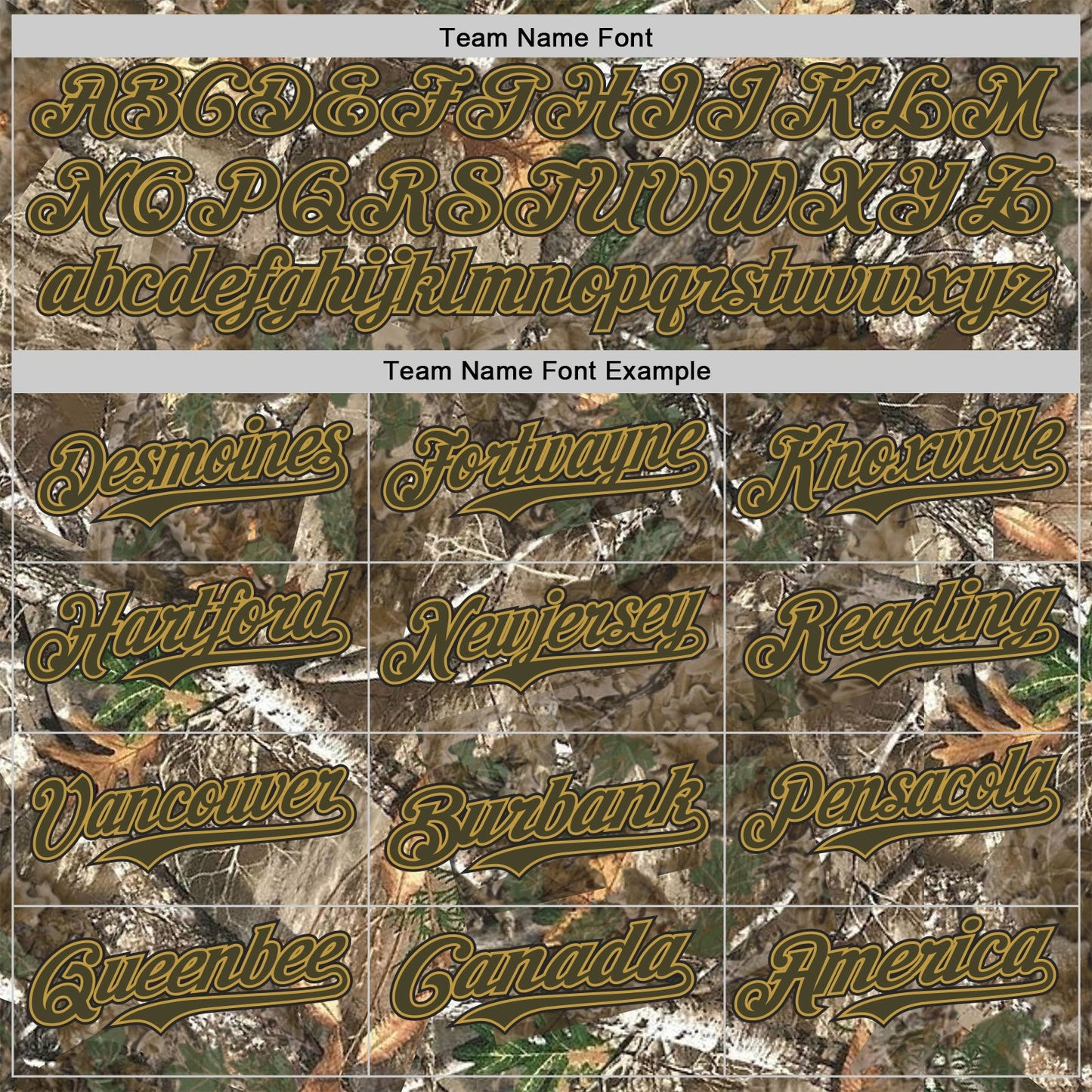 Custom Camo Olive Old Gold-Black Woodland Forest Camouflage Authentic Salute To Service Baseball Jersey view 4