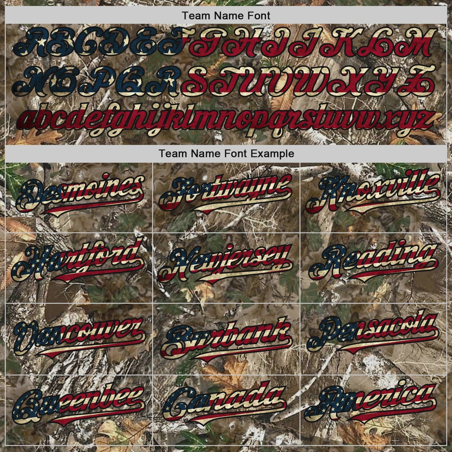 Custom Camo Vintage USA Flag Olive-Black Woodland Forest Camouflage Authentic Salute To Service Baseball Jersey view 4