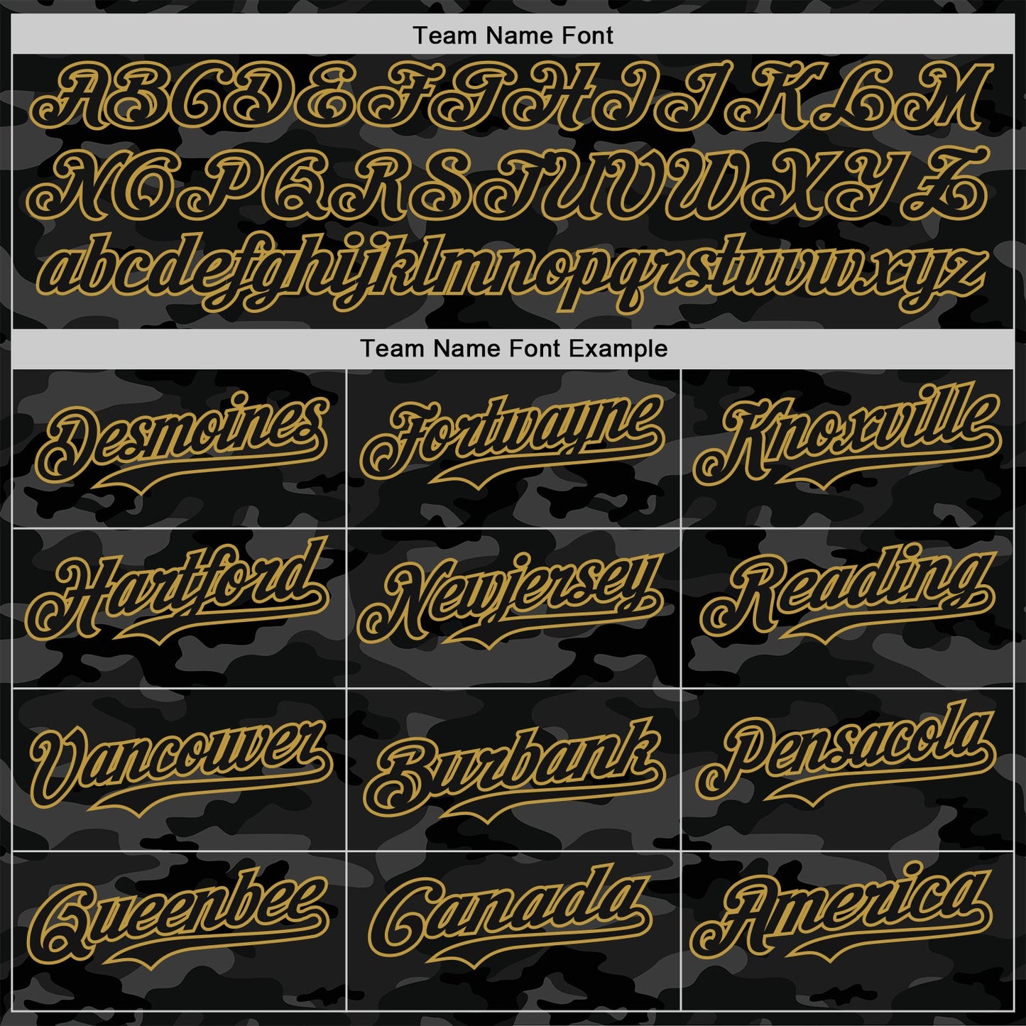 Custom Camo Black-Old Gold Dark Camouflage Tactical Style Authentic Salute To Service Baseball Jersey view 4