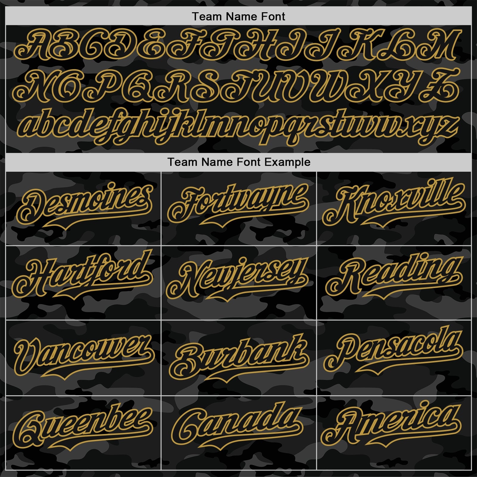 Custom Camo Black-Old Gold Dark Camouflage Tactical Style Authentic Salute To Service Baseball Jersey view 4
