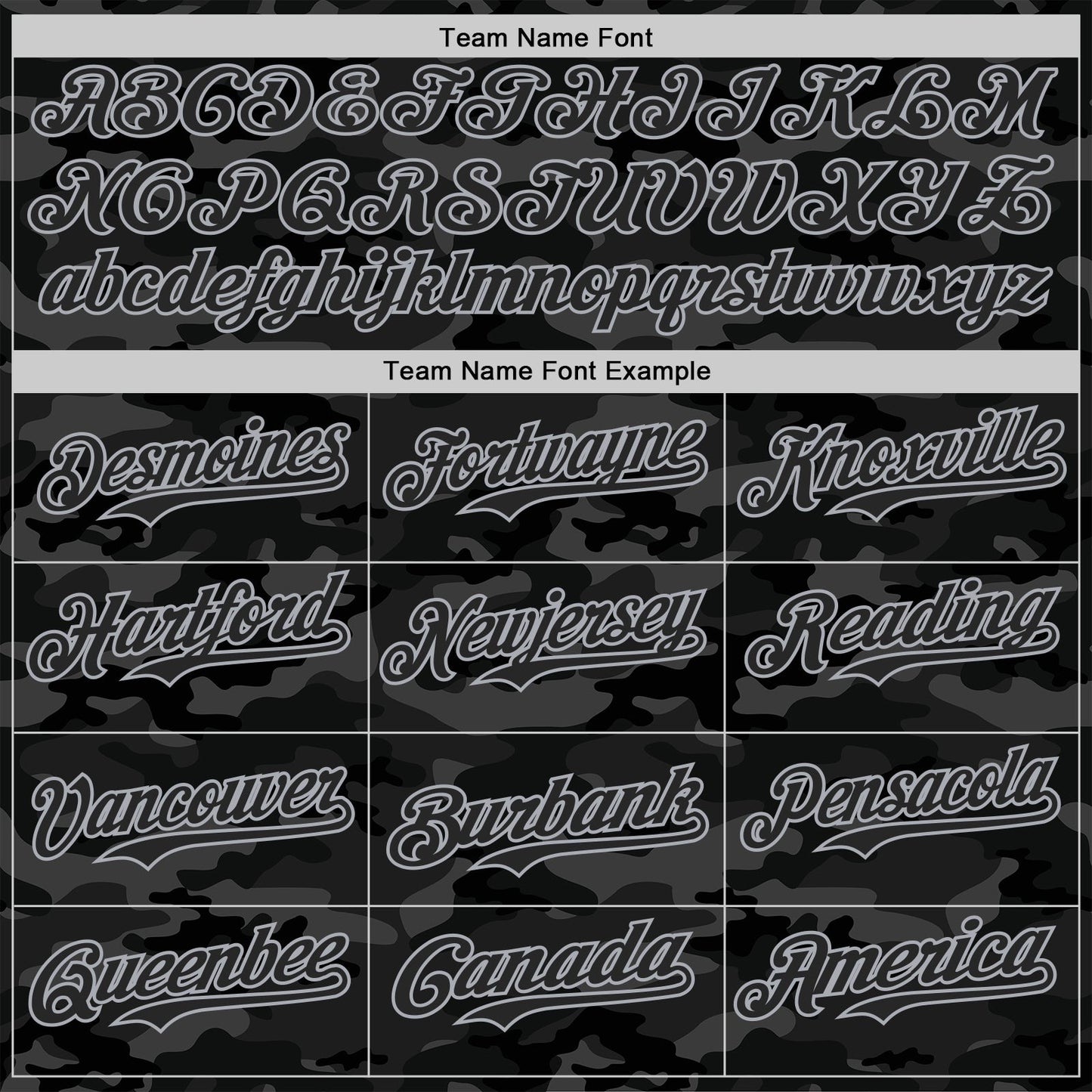 Custom Camo Black-Gray Dark Camouflage Tactical Style Authentic Salute To Service Baseball Jersey view 4