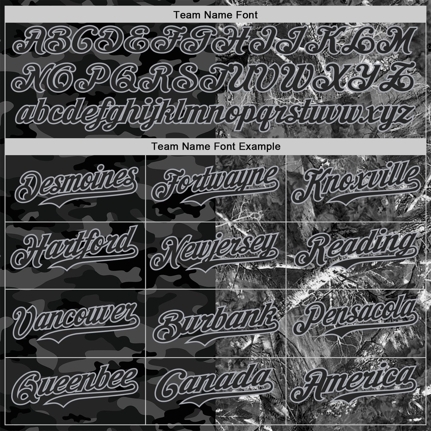 Custom Camo Black-Gray Woodland Forest Split Dark Camouflage Authentic Salute To Service Baseball Jersey view 4