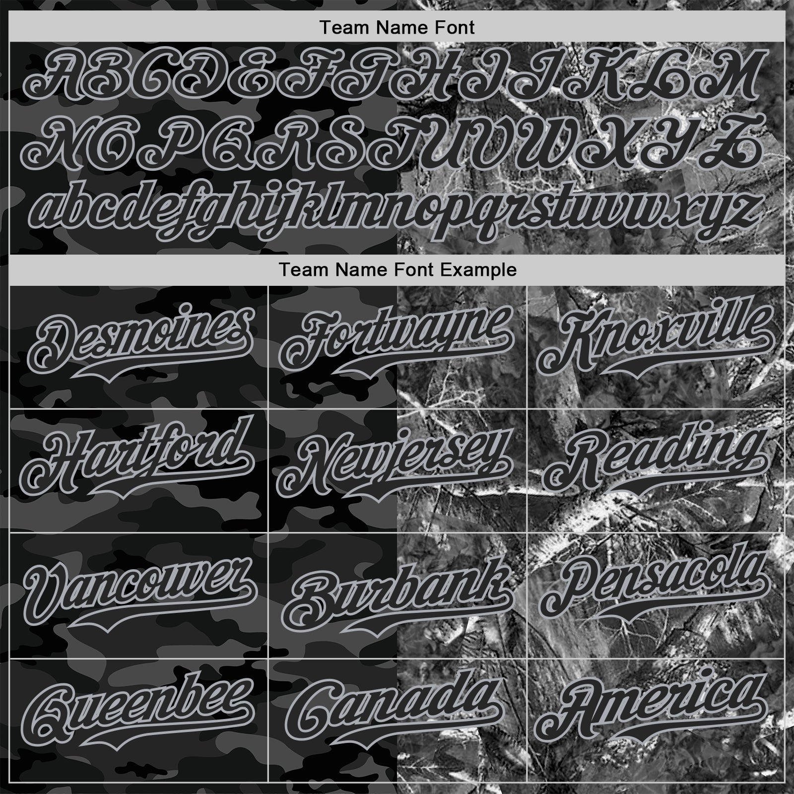 Custom Camo Black-Gray Woodland Forest Split Dark Camouflage Authentic Salute To Service Baseball Jersey view 4